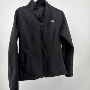 The North Face Women's Black Jacket Windwall Softshell Fleece Size Medium